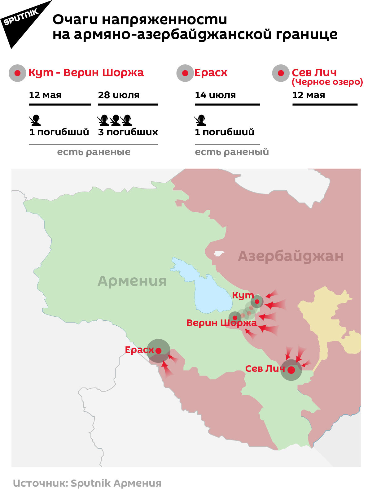 Очаги напряженности на армяно-азербайджанской границе - Sputnik Армения, 1920, 28.07.2021