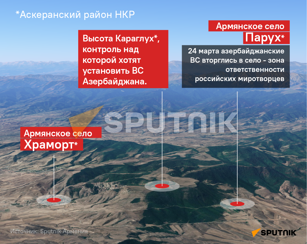 Высота Караглух, контроль над которой хотят установить ВС Азербайджана - Sputnik Армения