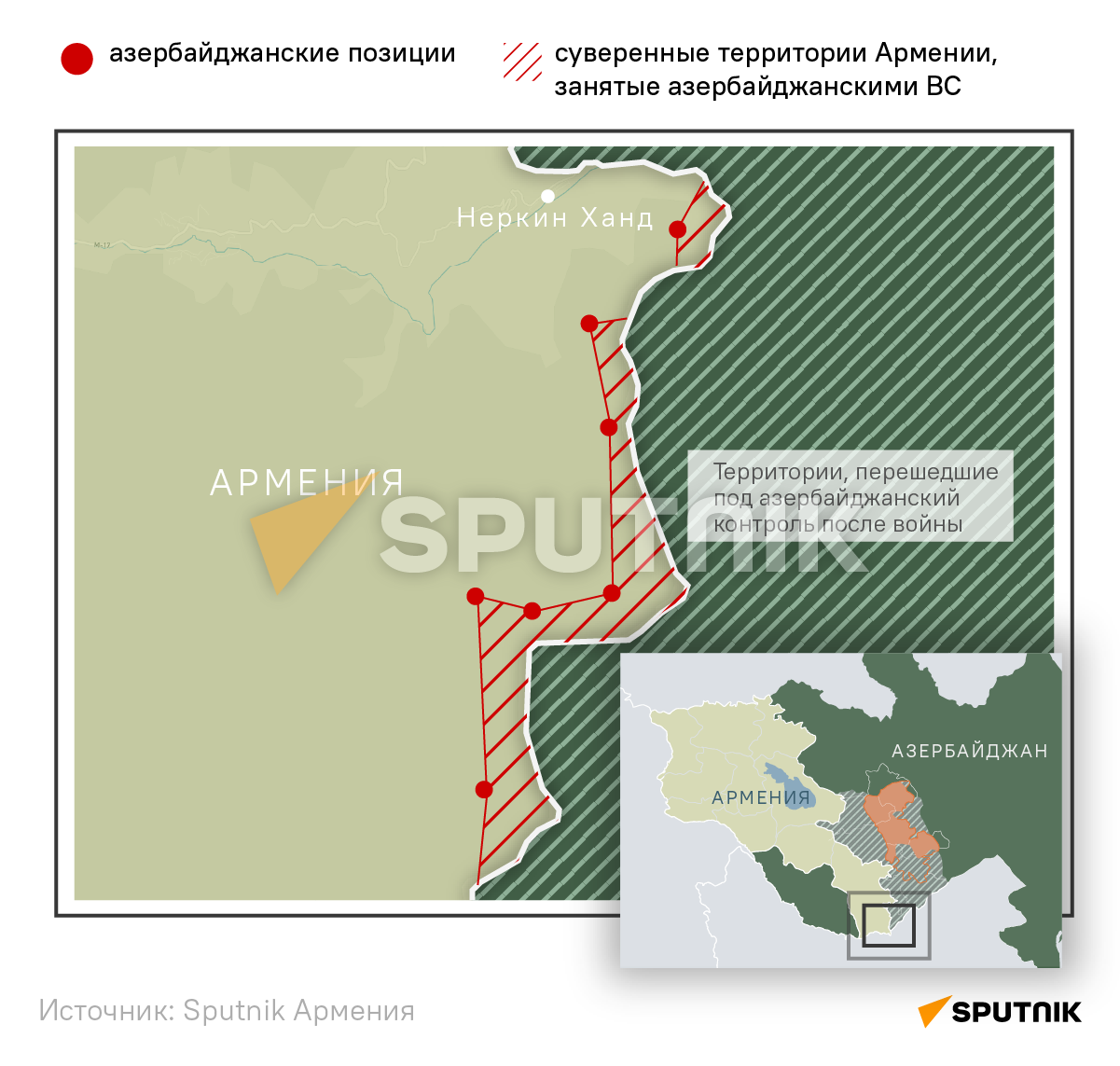 Азербайджанские позиции - Sputnik Армения