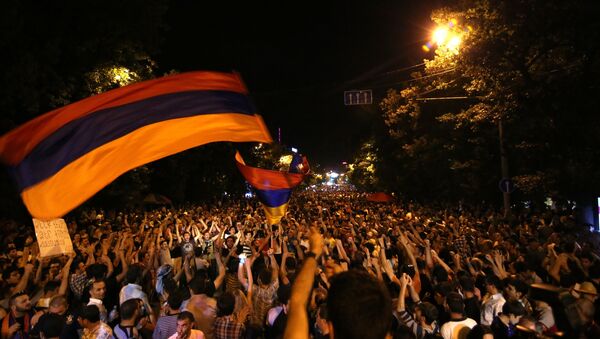 Акция протеста в Ереване - Sputnik Արմենիա