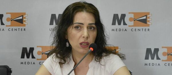 Председатель комиссии по предотвращению коррупции Айкуи Арутюнян Председатель комиссии по предотвращению коррупции Айкуи Арутюнян - Sputnik Արմենիա