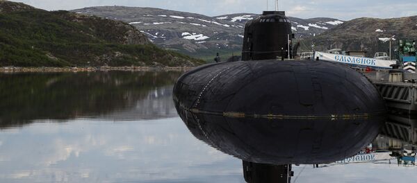 Российский атомный подводный ракетоносный крейсер проекта 949А Антей К-410 Смоленск Российский атомный подводный ракетоносный крейсер проекта 949А Антей К-410 Смоленск - Sputnik Армения