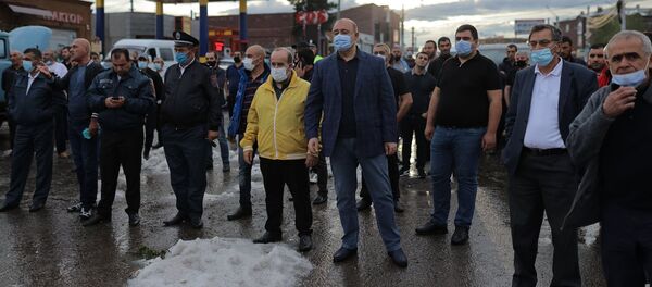 Городские и областные силы очищают последстия сильного дождя и града (13 июля 2020). Гюмри - Sputnik Армения