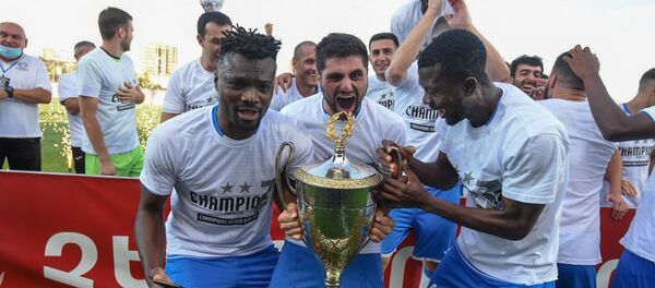 Футбольная команда Арарат-Армения, обладатель Кубка Армении по футболу (14 июля 2020). Еревaн Футбольная команда Арарат-Армения, обладатель Кубка Армении по футболу (14 июля 2020). Еревaн - Sputnik Армения