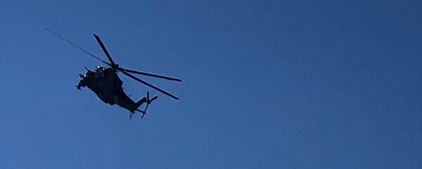 Плановые полеты российских вертолетов в Гюмри (15 июля 2020). Ширак - Sputnik Արմենիա