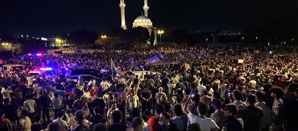 Митинг в Баку, 15 июля - Sputnik Армения