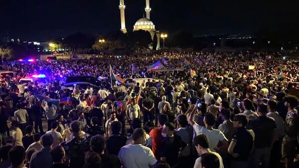 Митинг в Баку, 15 июля - Sputnik Армения