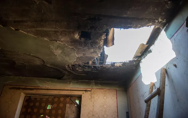 Обстрелянный дом в селе Айгепар, Тавуш Обстрелянный дом в селе Айгепар, Тавуш - Sputnik Армения
