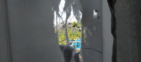 Пострадавший от обстрелов жилой дом в селе Неркин Кармирахпюр, Тавуш Пострадавший от обстрелов жилой дом в селе Неркин Кармирахпюр, Тавуш - Sputnik Արմենիա