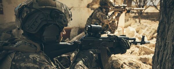 Азербайджанский спецназ на учениях - архивное фото - Sputnik Արմենիա