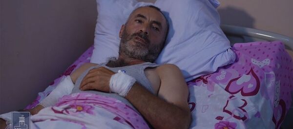 Նախօրեին հակառակորդի կողմից վիրավորում ստացած, Չինարի գյուղի բնակիչ Արամայիս Հովակիմյան - Sputnik Армения