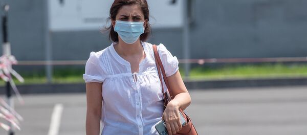 Пресс-секретарь МО Шушан Степанян на показе сбитых и захваченных азербайджанских беспилотников, организованного министерством обороны Армении (21 июля 2020). Еревaн - Sputnik Армения