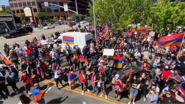 Армянские демонстрации в Лос-Анджелесе - Sputnik Армения