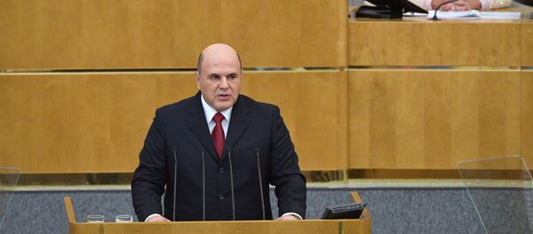 Председатель правительства РФ Михаил Мишустин выступает в Государственной думе РФ (22 июля 2020). Москва - Sputnik Армения