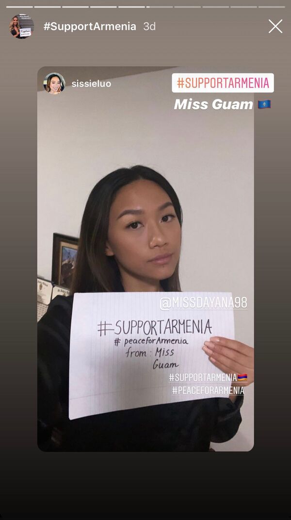 Աջակցում եմ Հայաստանին. Դայանայի կոչին արձագանքել են «Միսս տիեզերք 2019»–ի գեղեցկուհիները - Sputnik Արմենիա