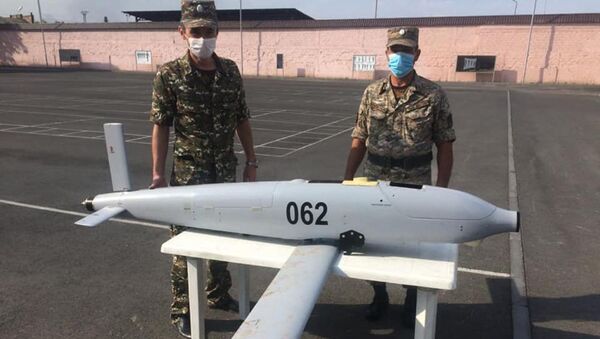 Пленный азербайджанский дрон - беспилотник SkyStriker - Sputnik Армения