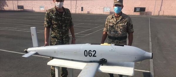 Пленный азербайджанский дрон - беспилотник SkyStriker - Sputnik Армения