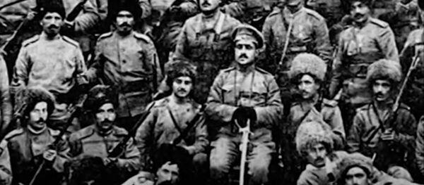 Стоп-кадр с репортажа Скиталец о Гарегине Нжде - армянская добровольческая рота в болгарской армии 1912 года под предводительством Гарегина Нжде - Sputnik Արմենիա