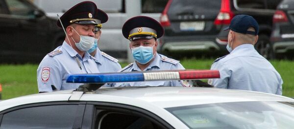 Сотрудники московской полиции Сотрудники московской полиции - Sputnik Армения