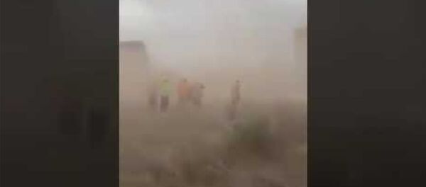 Видео падения части «стены Трампа» из-за урагана «Ханна» Видео падения части «стены Трампа» из-за урагана «Ханна» - Sputnik Արմենիա