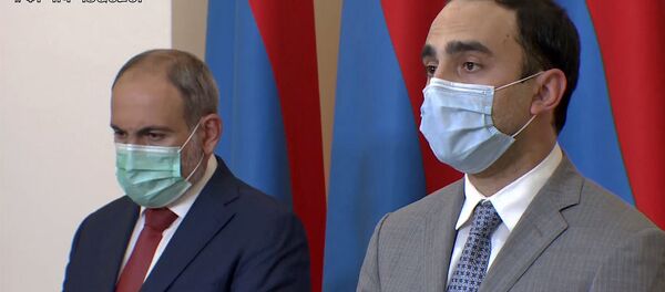 Вице-премьер Тигран Авинян на онлайн брифинге по итогам заседания комендатуры (29 июля 2020). Еревaн - Sputnik Армения