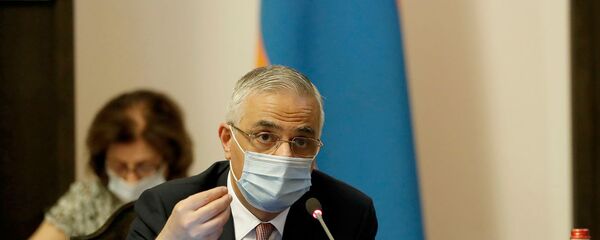 Вице-премьер Мгер Григорян на заседании правительства Армении (30 июля 2020). Еревaн - Sputnik Արմենիա