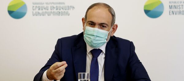 Премьер-министр Никол Пашинян представил сотрудникам министерства окружающей среды нового министра (31 июля 2020). Еревaн Премьер-министр Никол Пашинян представил сотрудникам министерства окружающей среды нового министра (31 июля 2020). Еревaн - Sputnik Армения
