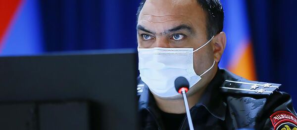 Начальник полиции Ваге Казарян на заседании по итогам первого полугодия 2020 года (31 июля 2020). Еревaн Начальник полиции Ваге Казарян на заседании по итогам первого полугодия 2020 года (31 июля 2020). Еревaн - Sputnik Արմենիա