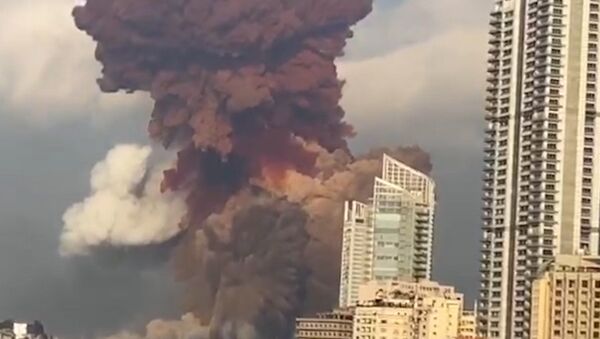 Момент мощнейшего взрыва в Бейруте попал на видео - Sputnik Армения
