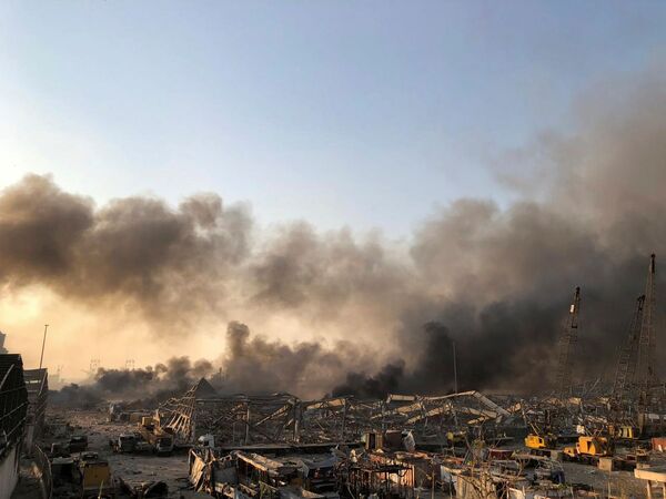Дыма после взрыва в Бейруте (4 августа 2020). Ливан - Sputnik Армения