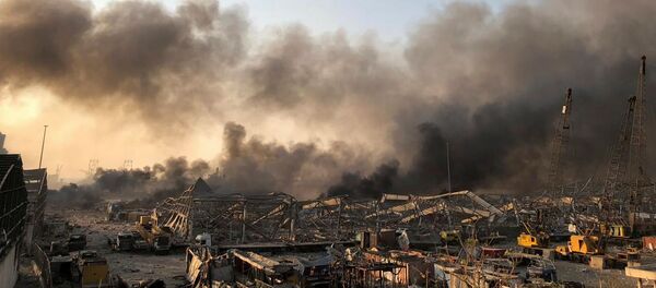 Дыма после взрыва в Бейруте (4 августа 2020). Ливан - Sputnik Արմենիա