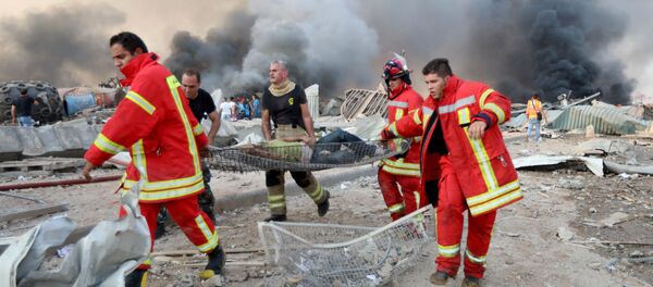  Раненые после взрыва в Бейруте (4 августа 2020). Ливан - Sputnik Արմենիա