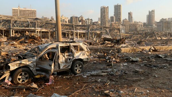 Разрушения после взрыва в Бейруте (4 августа 2020). Ливан - Sputnik Армения