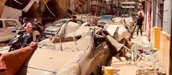 Последствия взрыва в Бейруте (5 августа 2020). Последствия взрыва в Бейруте (5 августа 2020). - Sputnik Արմենիա