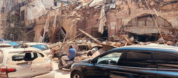 Последствия взрыва в Бейруте (5 августа 2020). Последствия взрыва в Бейруте (5 августа 2020). - Sputnik Արմենիա