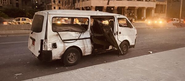 Искореженное маршрутное такси в Бейруте - Sputnik Армения