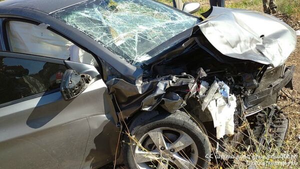 Страшное ДТП у села Ерасх: автомобиль разбился всмятку - погибла женщина Страшное ДТП у села Ерасх: автомобиль разбился всмятку - погибла женщина - Sputnik Армения