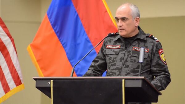 Заместитель начальника полиции Армении Тигран Есаян во время визита в Соединенные Штаты (январь 2020). США - Sputnik Армения