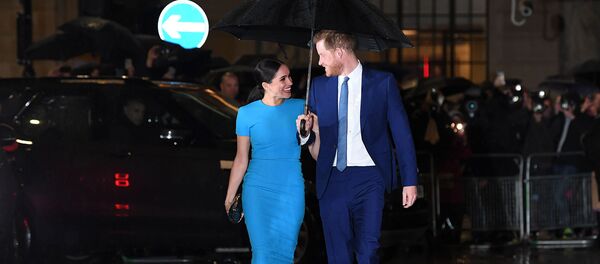 Принц Гарри, герцог Сассексский и Меган, герцогиня Сассексская на церемонии награждения Фонда Endeavour (5 марта 2020). Лондон - Sputnik Армения