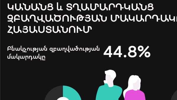 Կանանց և տղամարդկանց զբաղվածության մակարդակը Հայաստանում - Sputnik Արմենիա