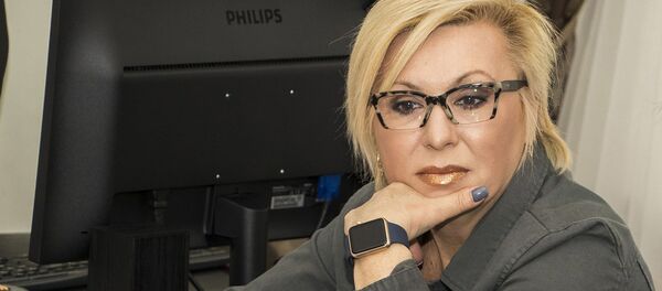 Валентина Легкоступова во время рабочего совещания по подготовке к проведению шоу силовых единоборств «Богатыри Крыма-2018» (28 февраля 2018). Феодосия - Sputnik Արմենիա