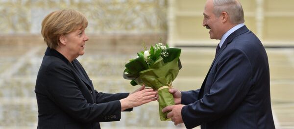 Канцлер Германии Ангела Меркель и президент Белоруссии Александр Лукашенко в Минске - Sputnik Արմենիա