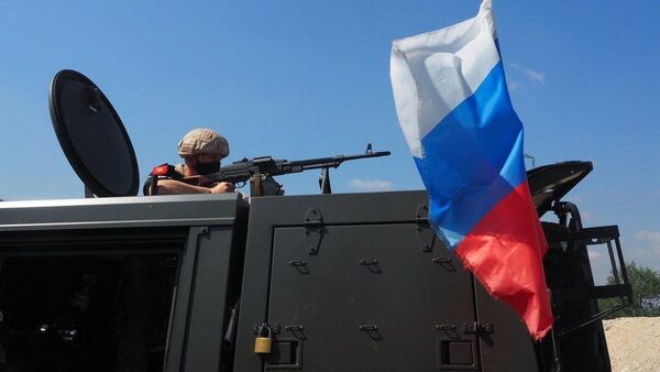 Российская бронетехника в провинции Идлиб в Сирии - Sputnik Армения