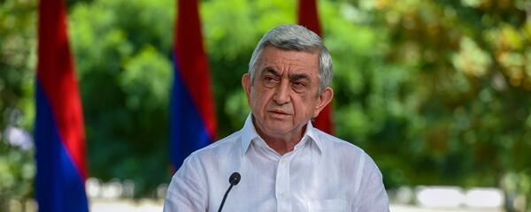 Пресс-конференция третьего президента РА Сержа Саргсяна на тему апрельской войны 2016 года (19 августа 2020). Еревaн - Sputnik Արմենիա
