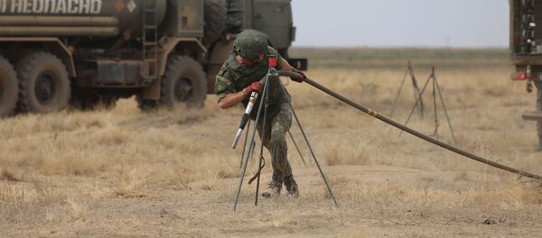 Коллективные силы ОДКБ выполнили массовую заправку боевой техники во время учений Эшелон-2020 на полигоне Капустин Яр (19 августа 2020). Астраханская область - Sputnik Արմենիա
