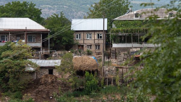 Вид на дом Акопджанянов в деревне Хаштарак (21 августа 2020). Тавуш - Sputnik Армения