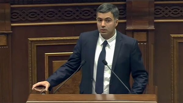 Выступление Эдгара Шатиряна на заседании парламента Армении (18 ноября 2019). Еревaн - Sputnik Армения