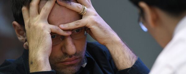 Гроссмейстер Левон Аронян на турнире по быстрым шахматам (рапид) чемпионата мира по рапиду и блицу 2019 (28 декабря 2019). Москвa - Sputnik Արմենիա