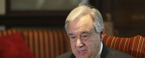 Генеральный секретарь ООН Антониу Гутерриш дает интревью Associated Press (18 февраля 2020). Лахор, Пакистан - Sputnik Արմենիա