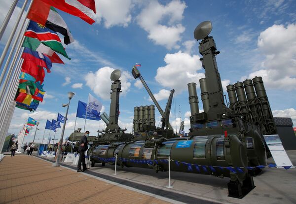 Зенитно-ракетная система Антей-4000 на Международном военно-техническом форуме Армия-2020 в военно-патриотическом парке Патриот - Sputnik Армения